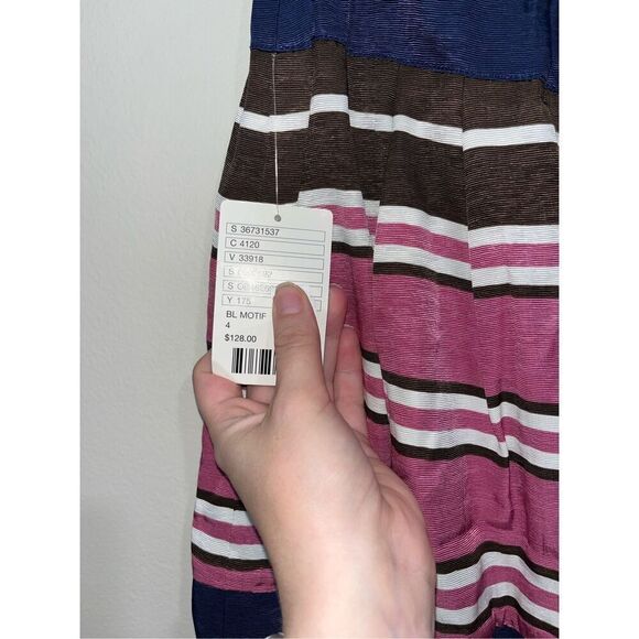 NWT by Anthropologie Ellery Stripe Skirt Size 4 - Picture 4 of 4